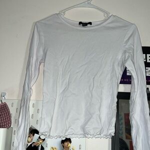 Forever 21 Ruffled Bottom Top